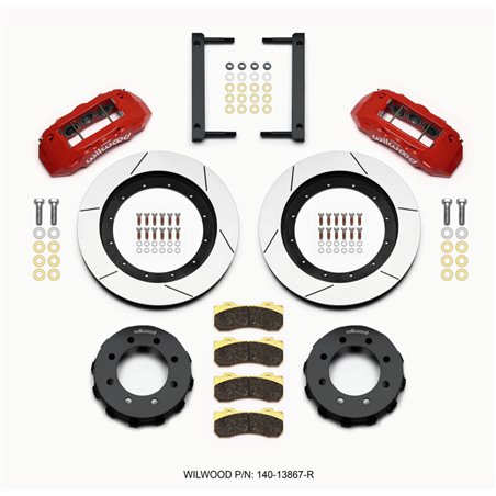 Wilwood TX6R Front Kit 16.00in Red 2005-2012 Ford F250/F350 4WD