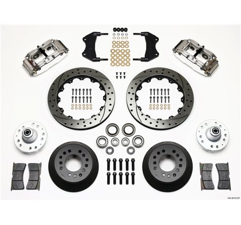 Wilwood Narrow Superlite 6R Front Hub Kit 12.88in Drill Pol WWE ProSpindle