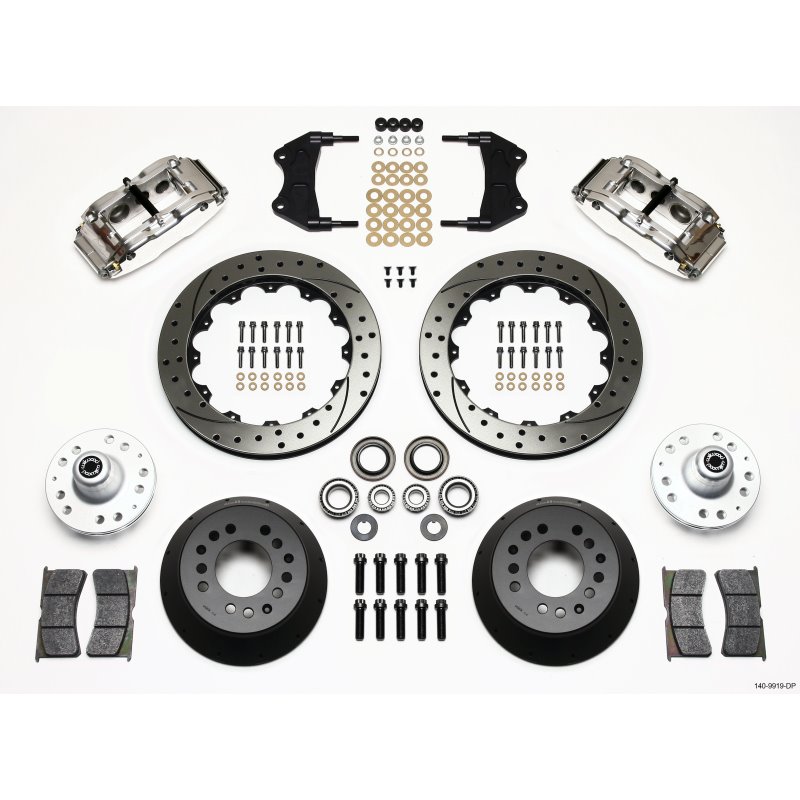 Wilwood Narrow Superlite 6R Front Hub Kit 12.88in Drill Pol WWE ProSpindle