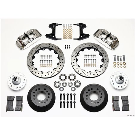 Wilwood Narrow Superlite 6R Front Hub Kit 12.88in Drill Pol 74-80 Pinto/Mustang II Disc Spindle only