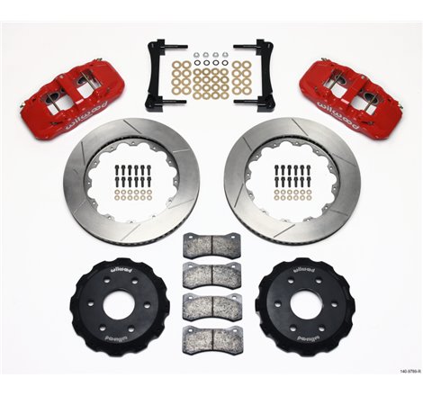 Wilwood AERO6 Front Truck Kit 14.25in Red 1999-2014 GM Truck/SUV 1500