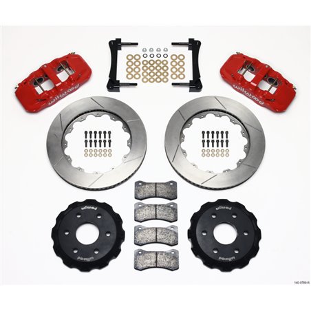 Wilwood AERO6 Front Truck Kit 14.25in Red 1999-2014 GM Truck/SUV 1500