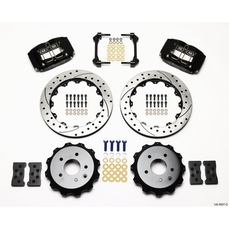 Wilwood Dynapro Radial Rear Kit 13.00in Drilled Nissan 350Z/Fiti G35