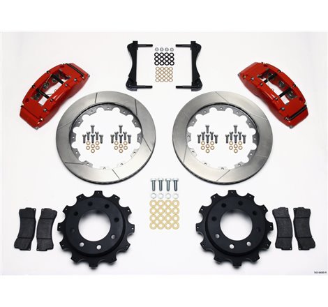 Wilwood TC6R Rear Kit 16.00in Red 1999-2010 GM Trk 2500 HD 4.84 Cntr