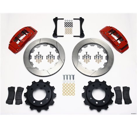 Wilwood TC6R Rear Kit 16.00in Red 1999-2010 GM H2 / 2500 4.63 Cntr