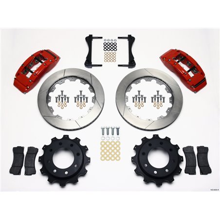 Wilwood TC6R Rear Kit 16.00in Red 1999-2010 GM H2 / 2500 4.63 Cntr