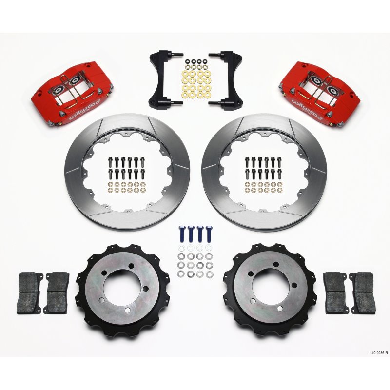 Wilwood Dynapro Radial Rear Kit 13.00in Red Mitsubishi EVO VIII