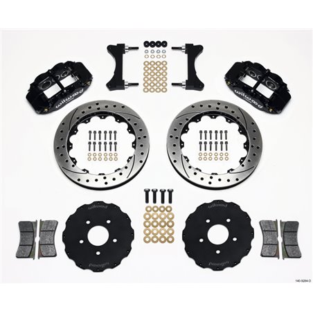 Wilwood Narrow Superlite 6R Front Hat Kit 13.06in Drilled Mitsubishi EVO VIII