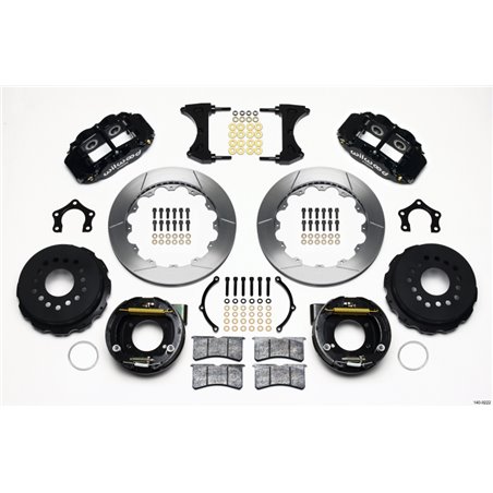 Wilwood Narrow Superlite 4R Rear P-Brk Kit 12.88in Mopar/Dana 2.36in Off w/Snap Ring Brng