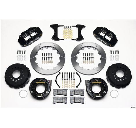 Wilwood Narrow Superlite 4R Rear P-Brk Kit 12.88in 2005-2014 Mustang