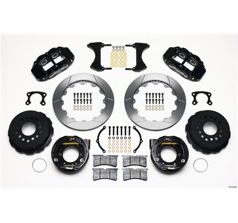 Wilwood Narrow Superlite 4R Rear P-Brk Kit 12.88in Small Ford 2.50in Offset