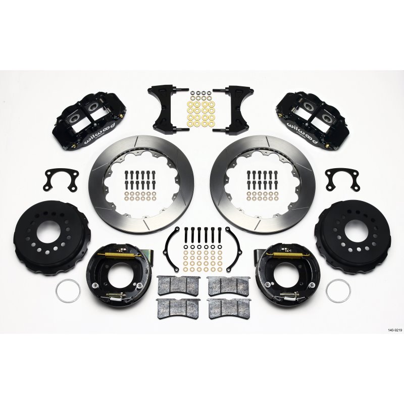 Wilwood Narrow Superlite 4R Rear P-Brk Kit 12.88in Big Ford New Style 2.50in Offset