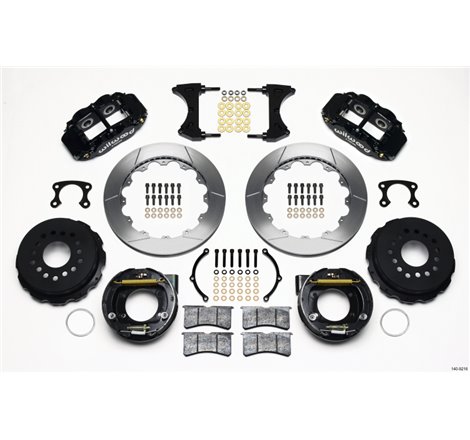 Wilwood Narrow Superlite 4R Rear P-Brk Kit 12.88in Big Ford New Style 2.36in Offset