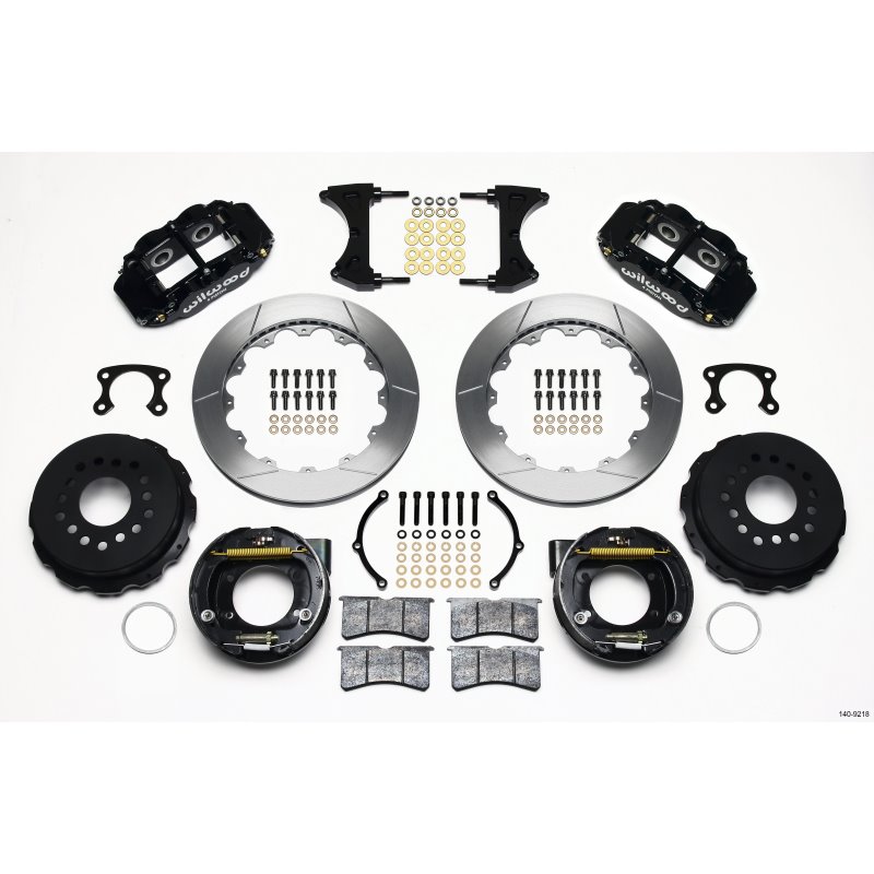 Wilwood Narrow Superlite 4R Rear P-Brk Kit 12.88in Big Ford New Style 2.36in Offset