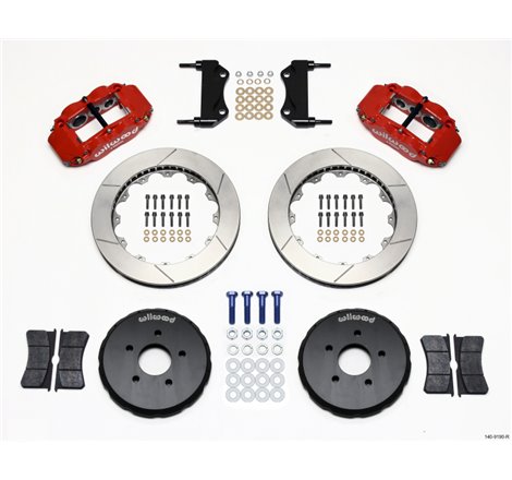 Wilwood Narrow Superlite 6R Front Hat Kit 13.06in Red Nissan 350Z/Fiti G35