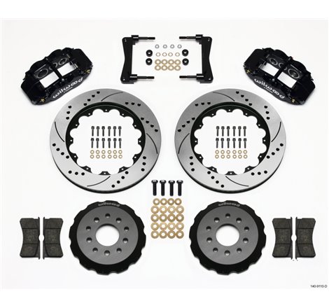 Wilwood Narrow Superlite 6R Front Hat Kit 14.00in Drilled 2005-2014 Mustang