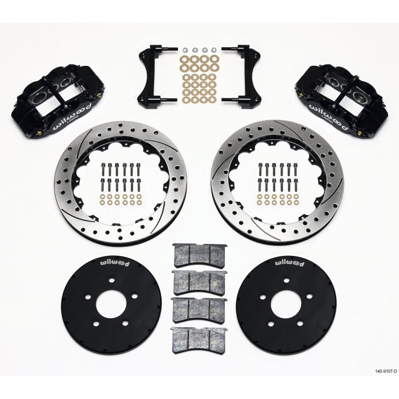 Wilwood Narrow Superlite 6R Front Hat Kit 12.88in Drilled 1994-2004 Mustang