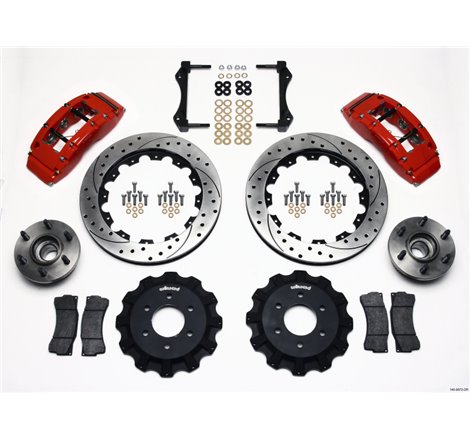 Wilwood TC6R Front Kit 16.00in Drilled Red 2004-2008 Ford F150