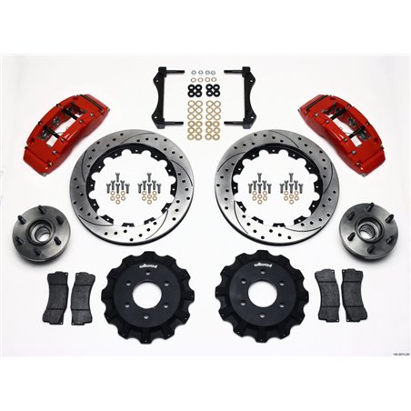 Wilwood TC6R Front Kit 16.00in Drilled Red 2004-2008 Ford F150