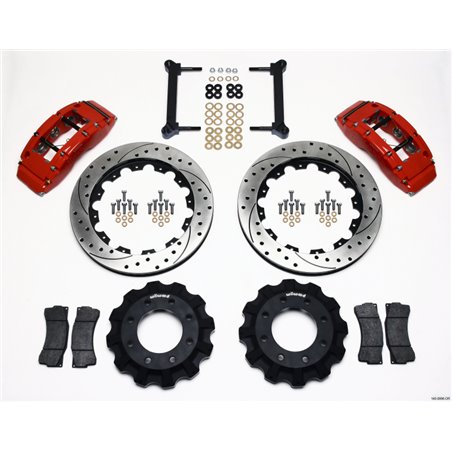 Wilwood TC6R Front Kit 16.00in Drilled Red 1999-2010 GM H2 Truck/SUV 2500