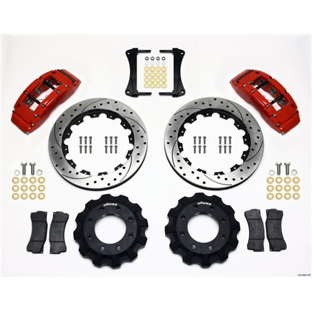 Wilwood TC6R Front Kit 16.00in Drilled Red 1999-2014 GM Truck/SUV 1500