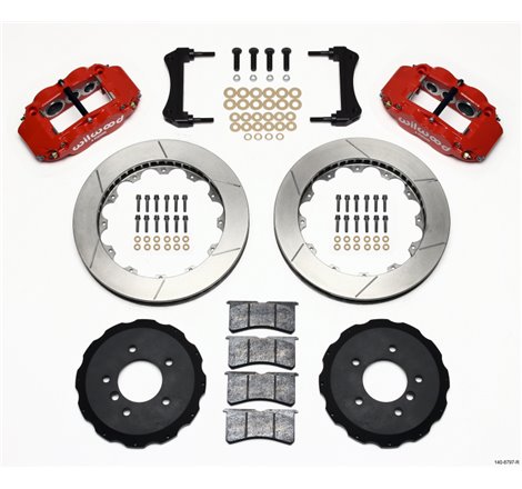 Wilwood Narrow Superlite 6R Front Hat Kit 13.06in Red E36 BMW M3