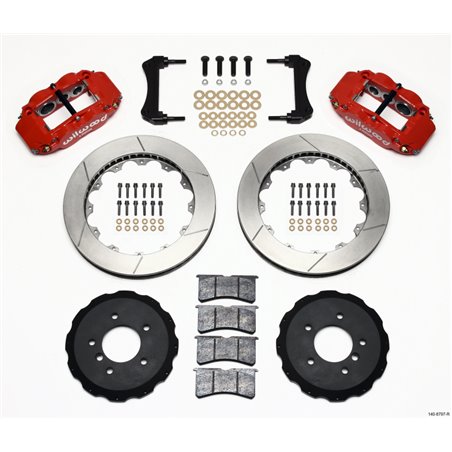 Wilwood Narrow Superlite 6R Front Hat Kit 13.06in Red E36 BMW M3