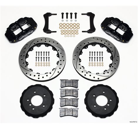 Wilwood Narrow Superlite 6R Front Hat Kit 13.06in Drilled E36 BMW M3