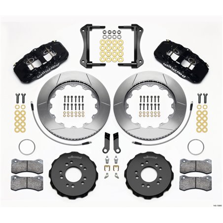 Wilwood AERO6 Front Hat Kit 14.00 2005-2014 Mustang w/ BMR Suspn. w/Lines