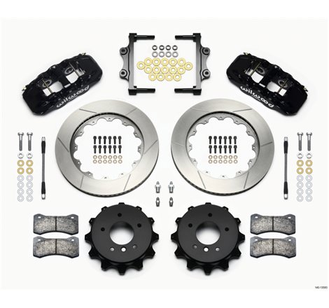 Wilwood AERO4 Rear Kit 14.00 2007-2011 BMW E90 Series w/Lines