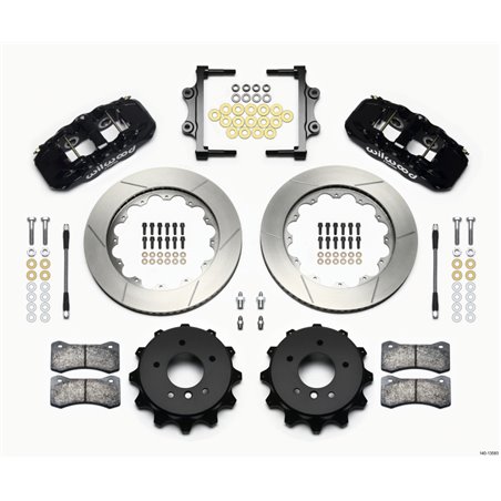 Wilwood AERO4 Rear Kit 14.00 2007-2011 BMW E90 Series w/Lines