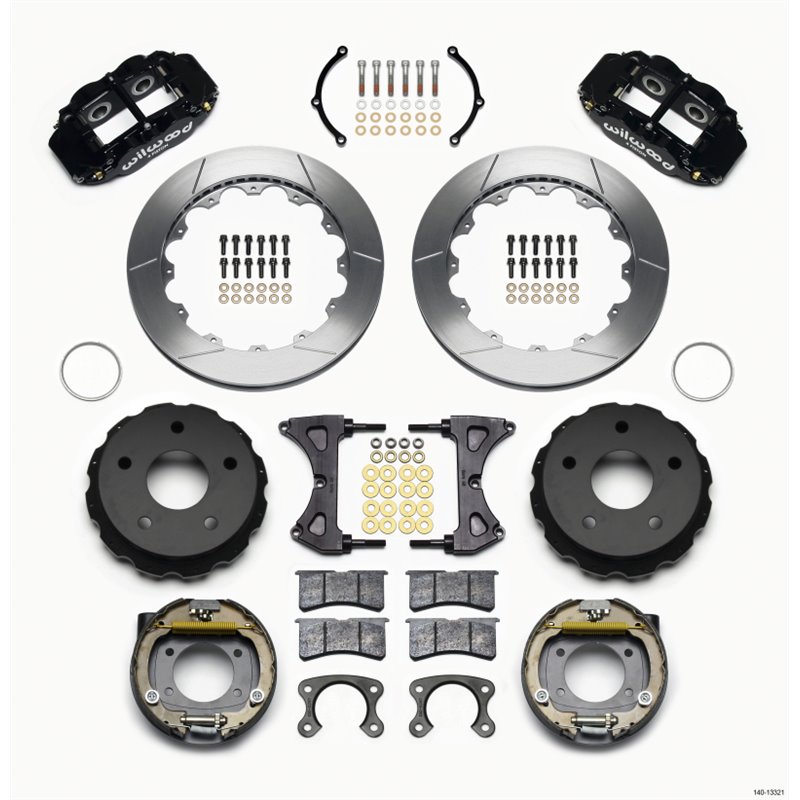 Wilwood Narrow Superlite 4R Rear P-Brk Kit 12.88in Small Ford 2.36in Off Bronco 5 x 5.50