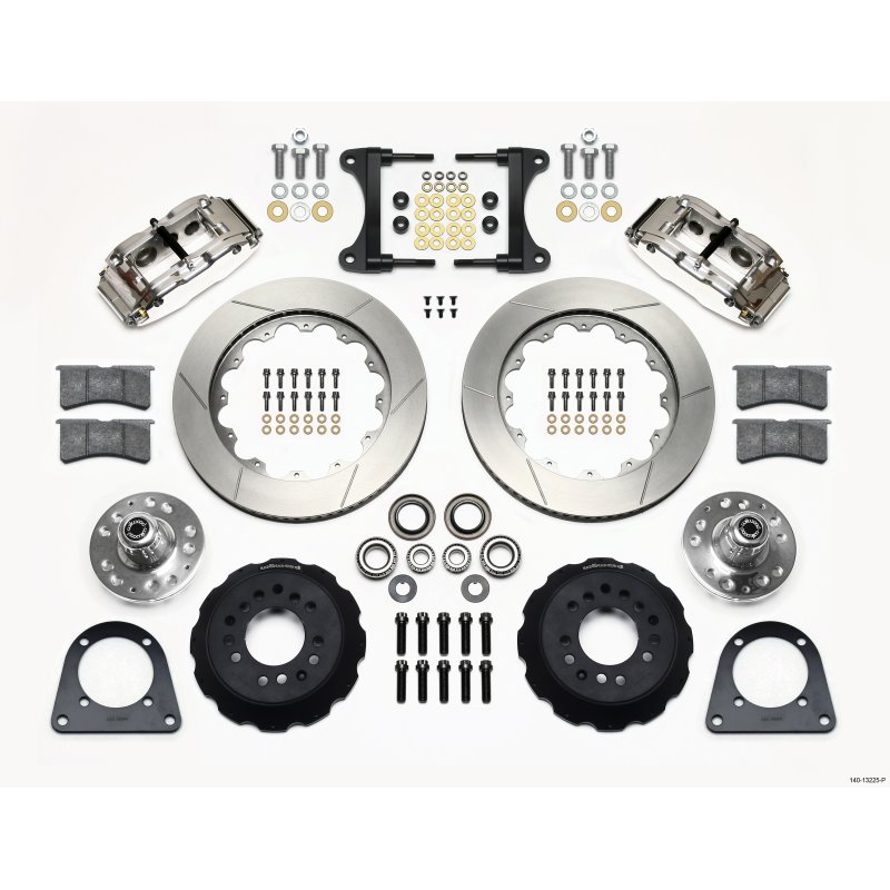 Wilwood Narrow Superlite 6R Front Hub Kit 14.00in Polished TCI-IFS 71-78 (Pinto Based)