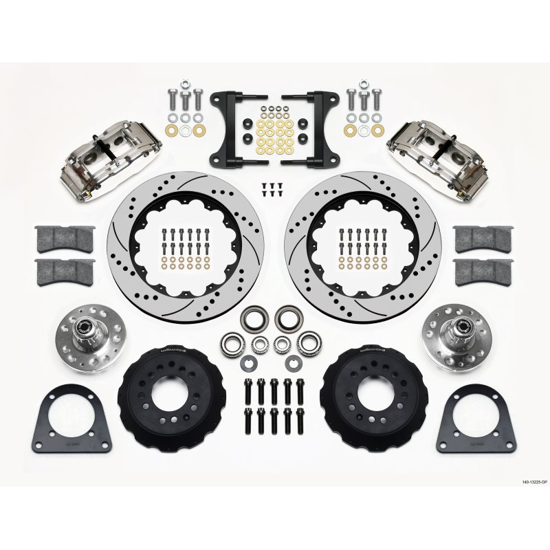 Wilwood Narrow Superlite 6R Front Hub Kit 14.00in Drill Pol TCI-IFS 71-78 (Pinto Based)