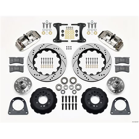 Wilwood Narrow Superlite 6R Front Hub Kit 14.00in Drill Pol TCI-IFS 71-78 (Pinto Based)