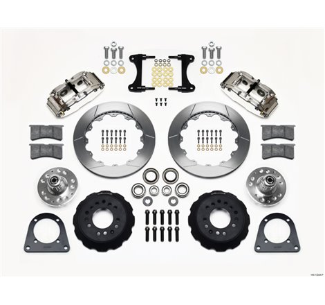 Wilwood Narrow Superlite 6R Front Hub Kit 12.88in Polished TCI-IFS 71-78 (Pinto Based)