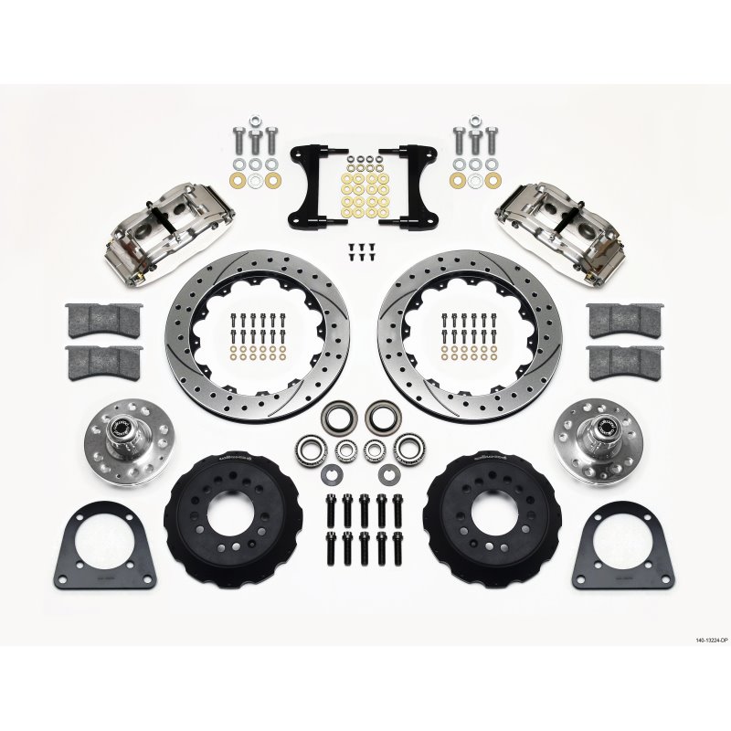 Wilwood Narrow Superlite 6R Front Hub Kit 12.88in Drill Pol TCI-IFS 71-78 (Pinto Based)