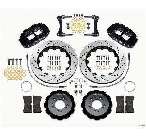 Wilwood Narrow Superlite 6R Front Hat Kit 14.00in Drilled 2008-up Hyundai Genesis Coupe w/Lines