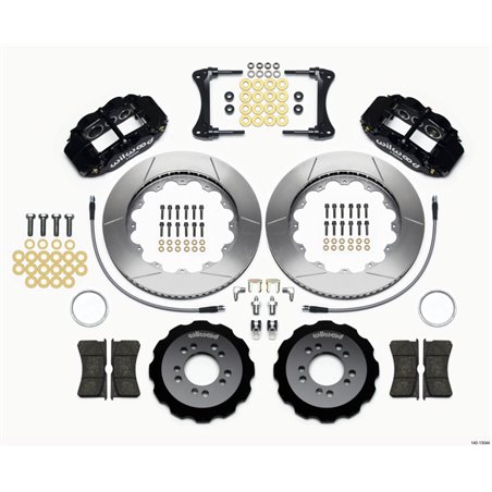 Wilwood Narrow Superlite 6R Front Hat Kit 14.00in 2008-up Hyundai Genesis Coupe w/Lines