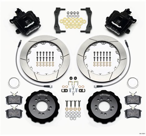 Wilwood Combination Parking Brake Rear Kit 12.88in 2013-Up Ford Focus ST w/ Lines