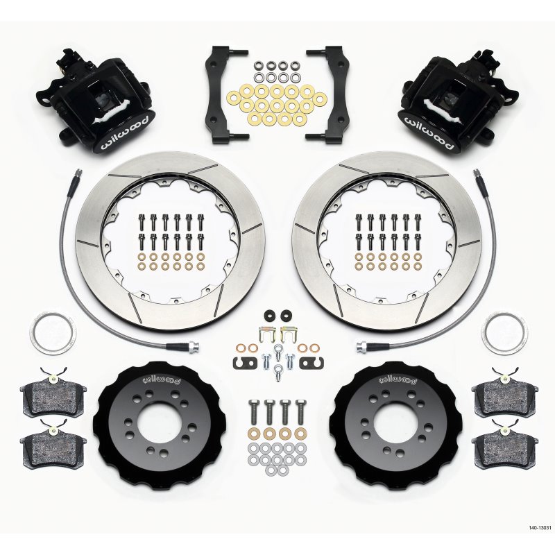 Wilwood Combination Parking Brake Rear Kit 12.88in 2013-Up Ford Focus ST w/ Lines