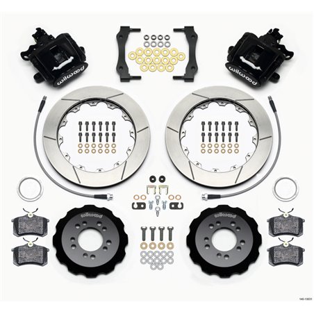 Wilwood Combination Parking Brake Rear Kit 12.88in 2013-Up Ford Focus ST w/ Lines