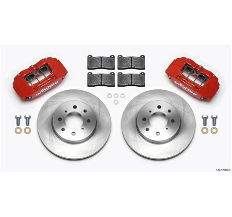 Wilwood DPHA Front Caliper & Rotor Kit Red Honda / Acura w/ 262mm OE Rotor