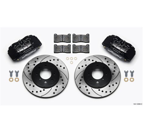 Wilwood DPHA Front Caliper & Rotor Kit Drilled Honda / Acura w/ 262mm OE Rotor