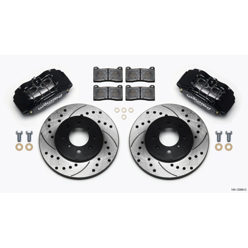 Wilwood DPHA Front Caliper & Rotor Kit Drilled Honda / Acura w/ 262mm OE Rotor