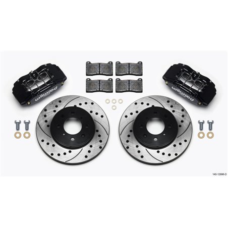 Wilwood DPHA Front Caliper & Rotor Kit Drilled Honda / Acura w/ 262mm OE Rotor