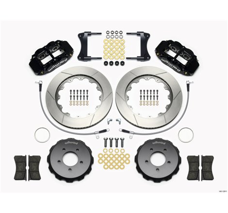 Wilwood Narrow Superlite 6R Front Hat Kit 14.00in 2005-Up Mazda Miata w/ Lines