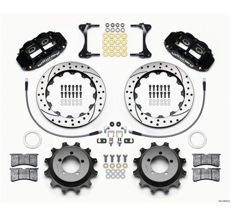 Wilwood Narrow Superlite 4R Rear Kit 12.88in Drilled 99-05 WRX / 99-07 Impreza