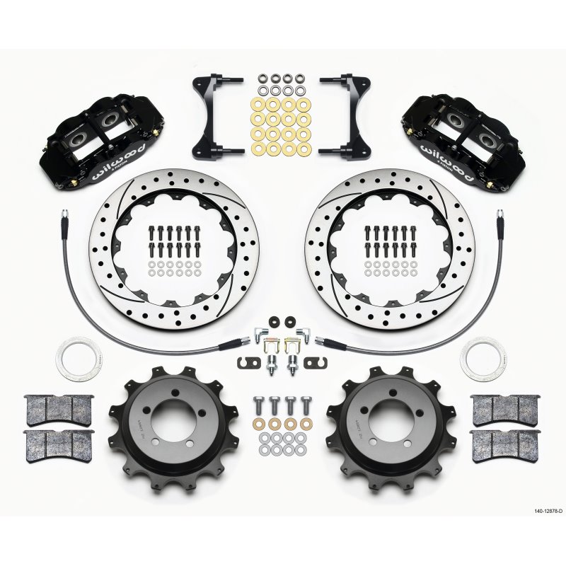 Wilwood Narrow Superlite 4R Rear Kit 12.88in Drilled 99-05 WRX / 99-07 Impreza