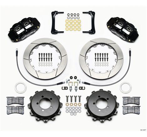 Wilwood Narrow Superlite 4R Rear Kit 12.88in 2008-2012 Subaru WRX w/Lines